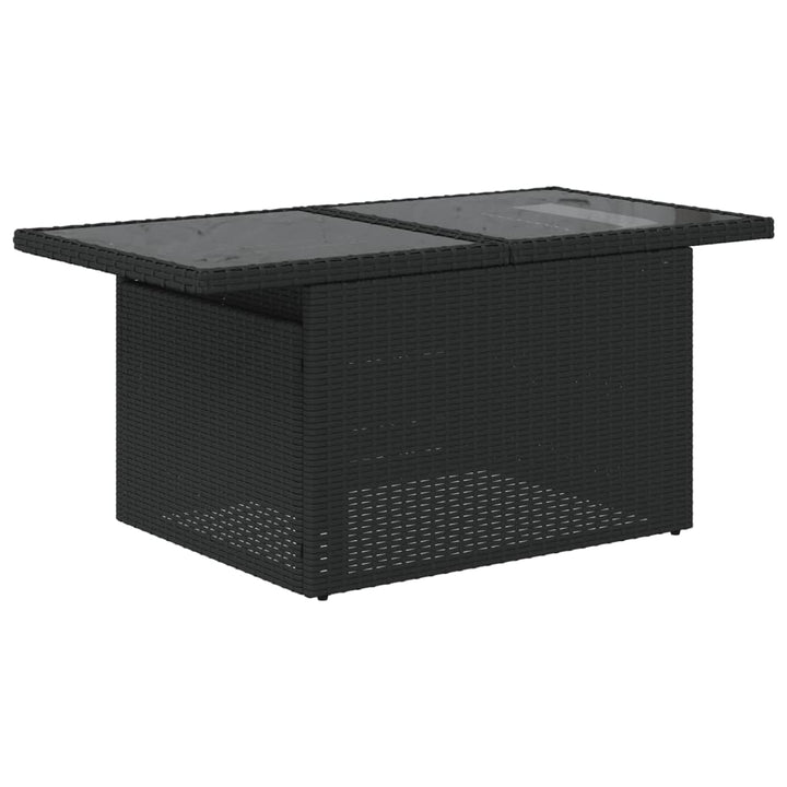 sofasæt til haven 8 dele med hynder polyrattan sort