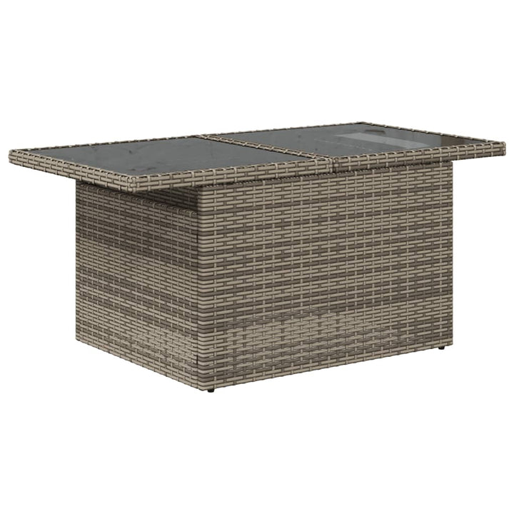 sofaesæt til haven 7 dele med hynder polyrattan grå