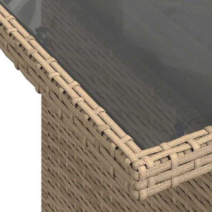 sofasæt til haven 10 dele med hynder polyrattan beige