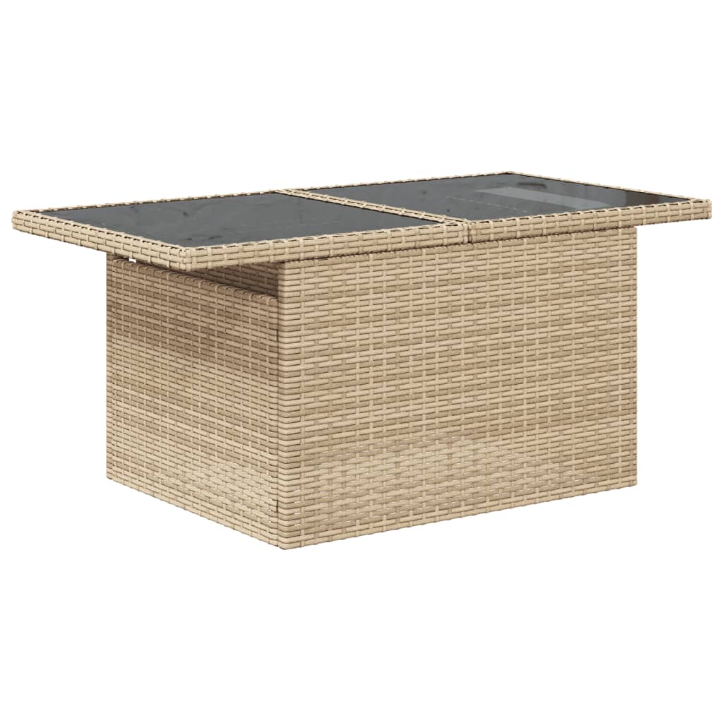 sofasæt til haven 5 dele med hynder polyrattan beige