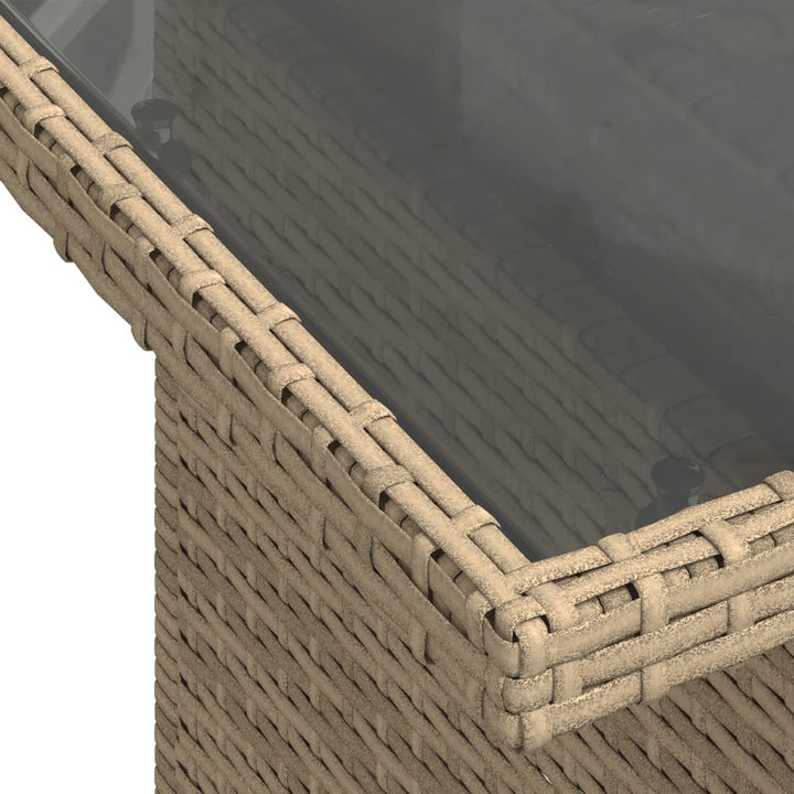 sofasæt til haven 10 dele med hynder polyrattan beige