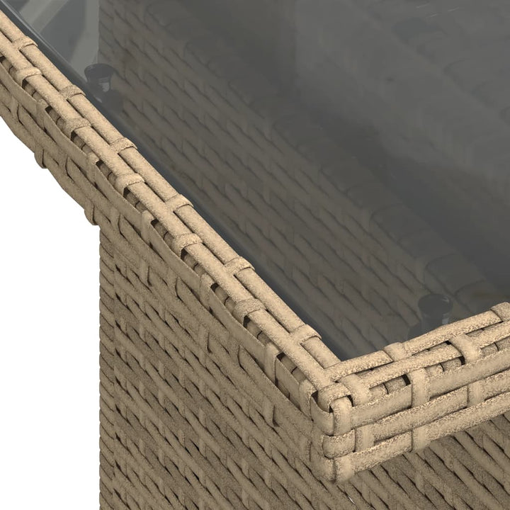 sofasæt til haven 10 dele med hynder polyrattan beige