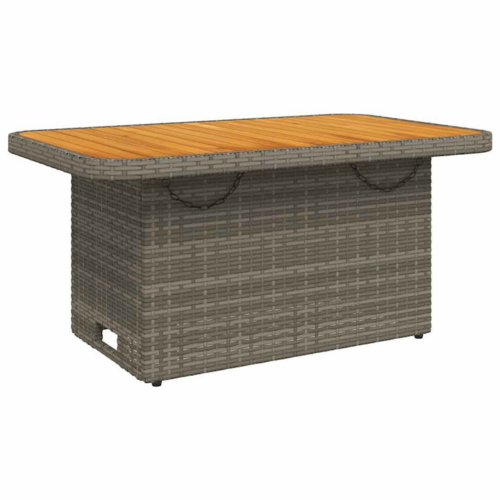 loungesæt til haven 3 dele med hynder polyrattan grå