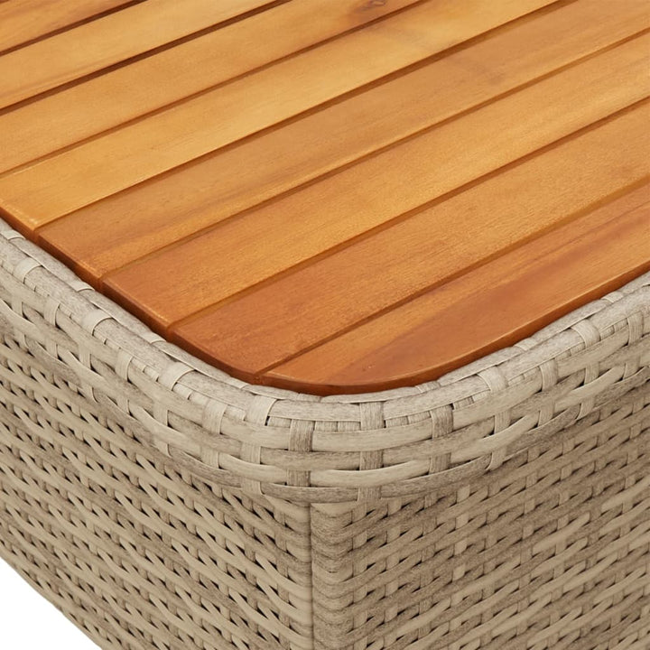 loungesæt til haven 3 dele med hynder polyrattan beige