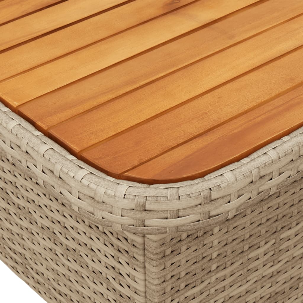 sofasæt til haven 3 dele med hynder polyrattan beige
