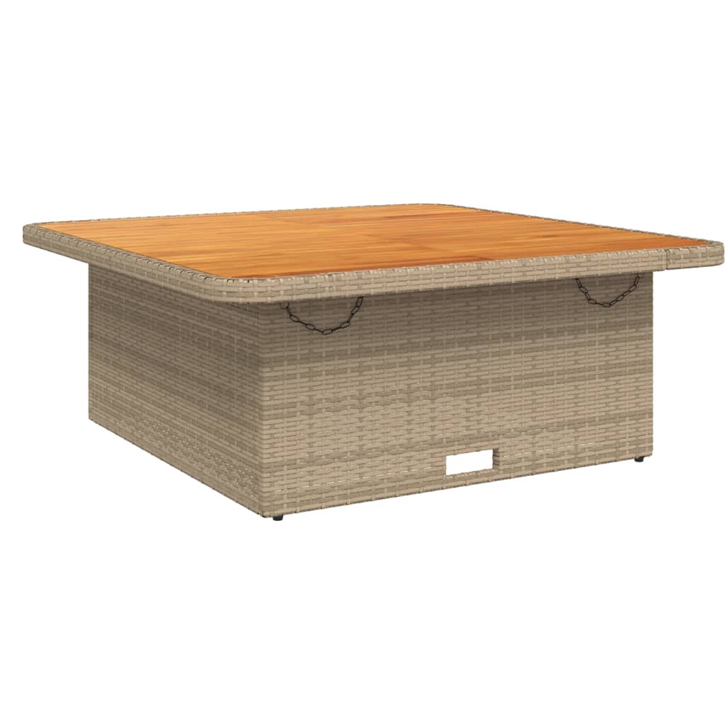 loungesæt til haven 3 dele med hynder polyrattan beige