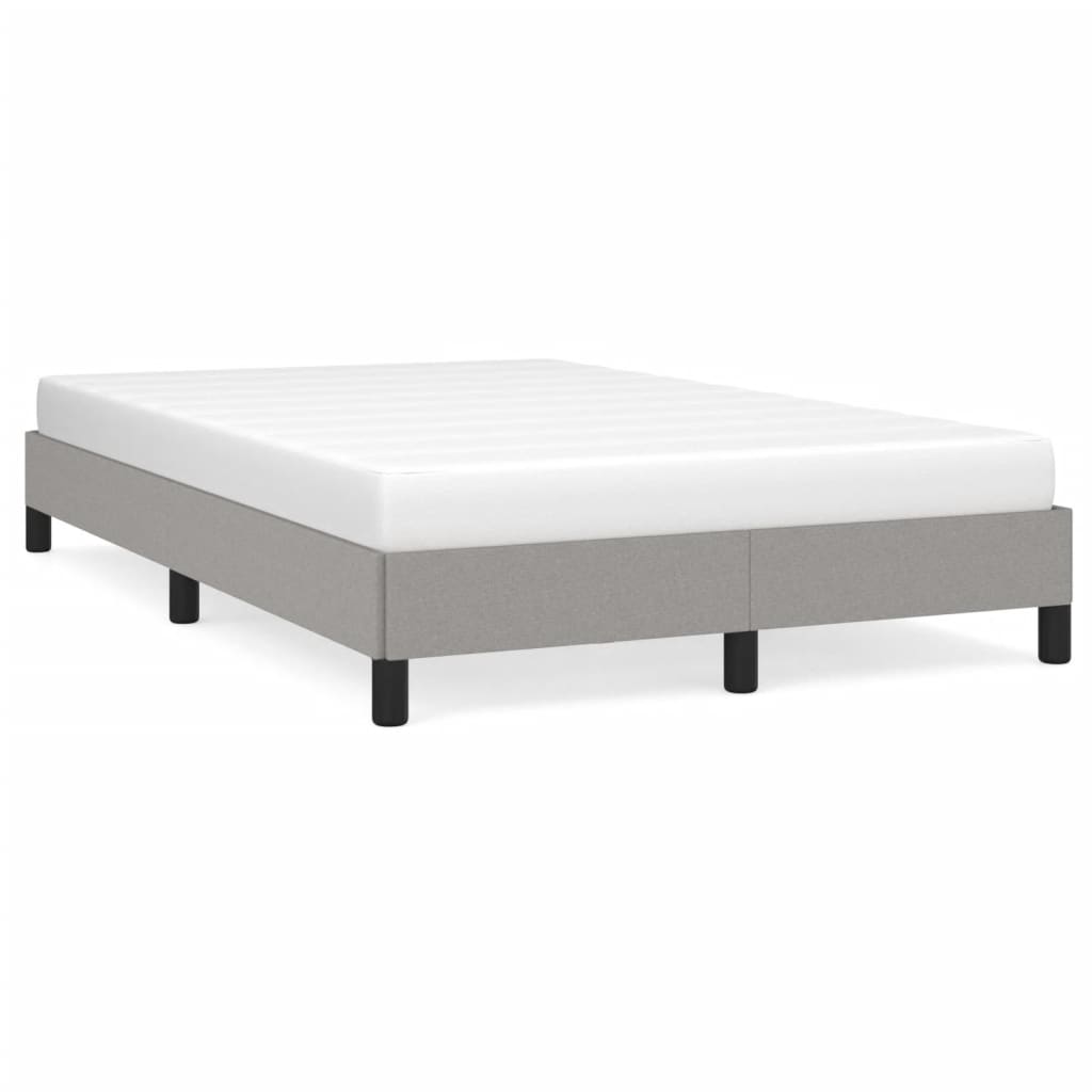 sengeramme uden madras 120x190 cm stof enkeltseng lysegrå