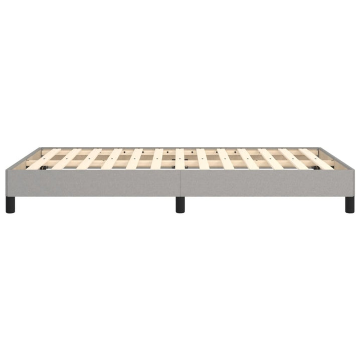 sengeramme uden madras 120x190 cm stof enkeltseng lysegrå