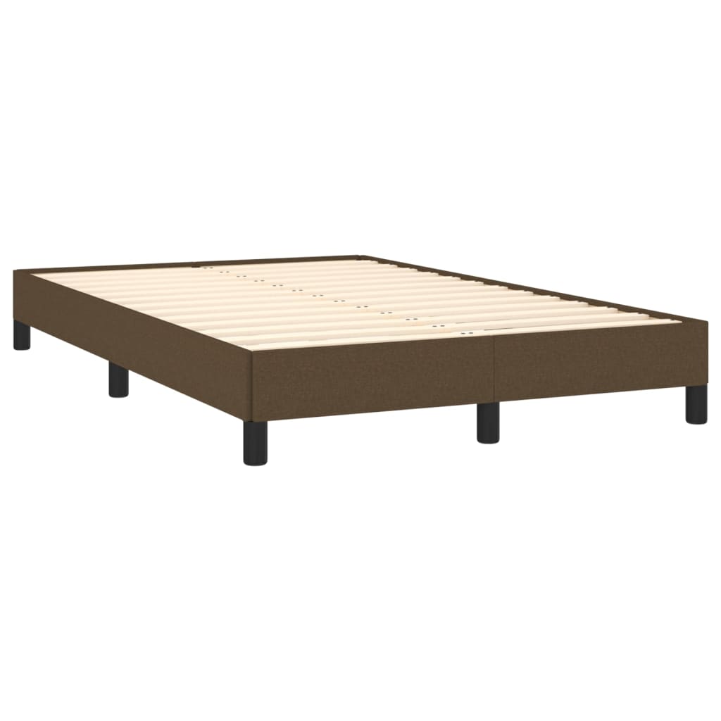 sengeramme uden madras 120x190 cm stof mørkebrun