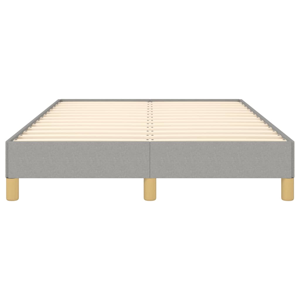 sengeramme uden madras 120x190 cm stof enkeltseng lysegrå