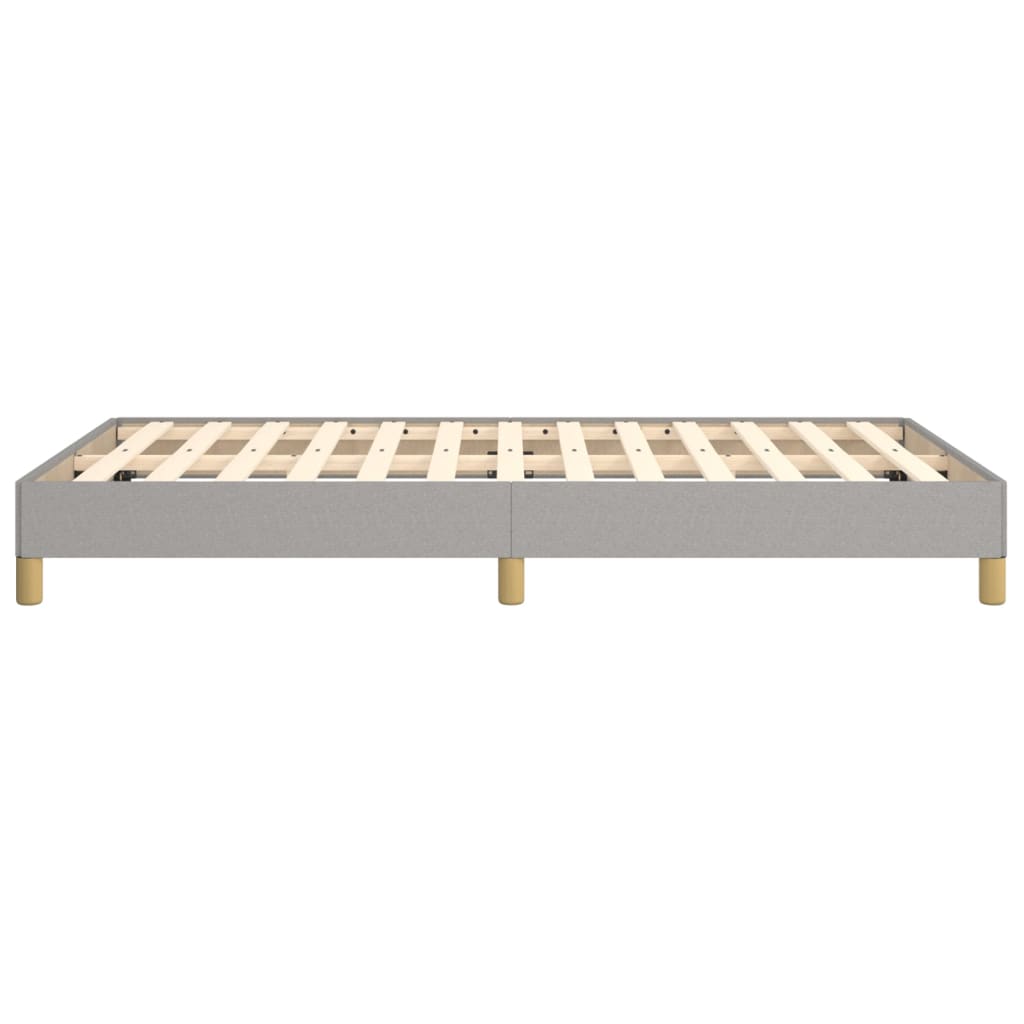 sengeramme uden madras 120x190 cm stof enkeltseng lysegrå