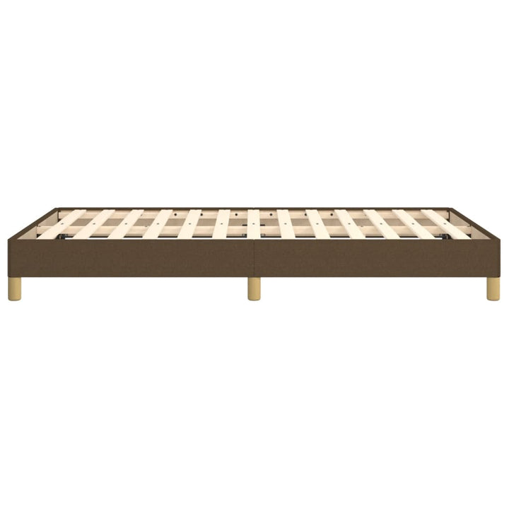 sengeramme uden madras 120x190 cm stof mørkebrun