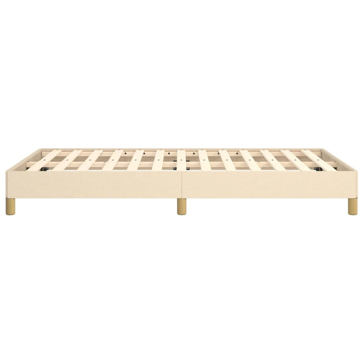 sengeramme uden madras 120x190 cm stof cremefarvet
