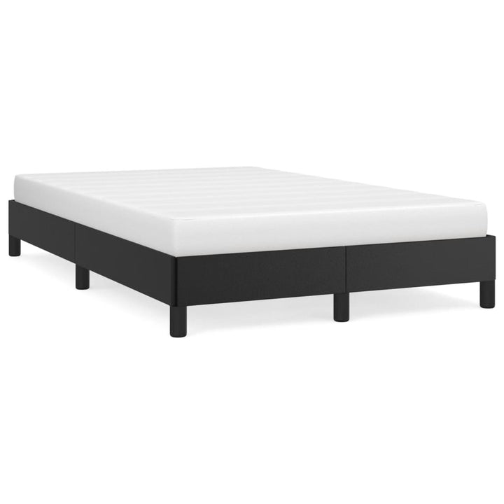 sengeramme uden madras 120x190 cm kunstlæder enkeltseng sort