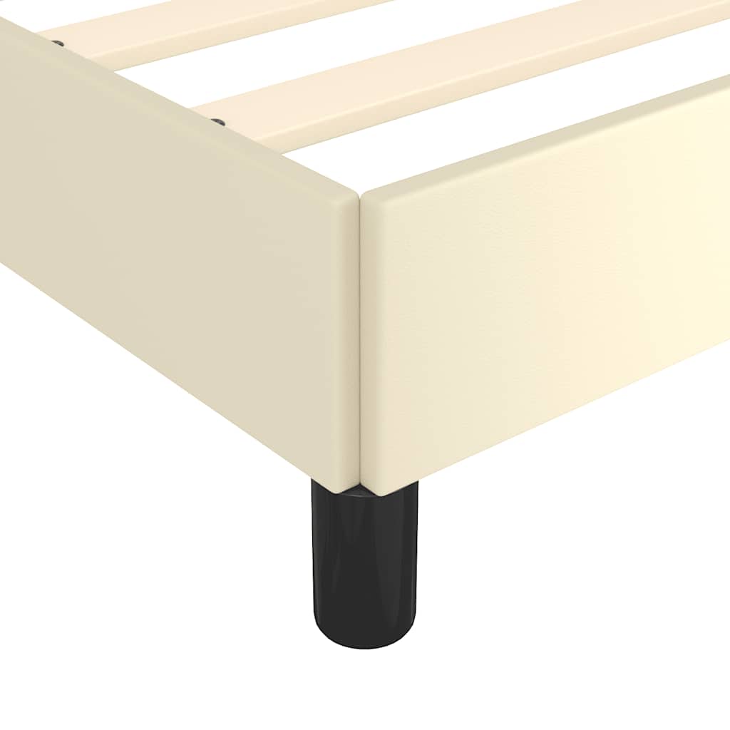 sengeramme uden madras 120x190 cm kunstlæder enkeltseng