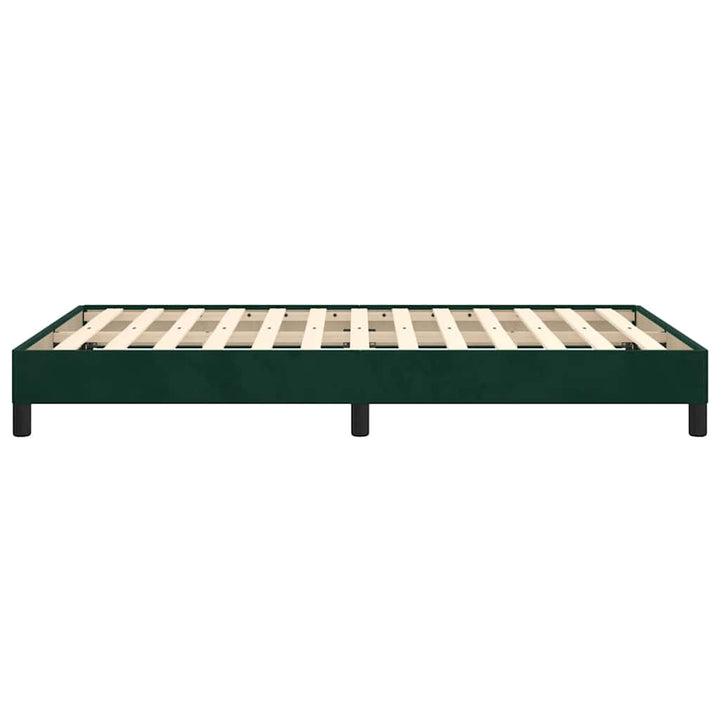 sengeramme uden madras 120x190 cm fløjl mørkegrøn