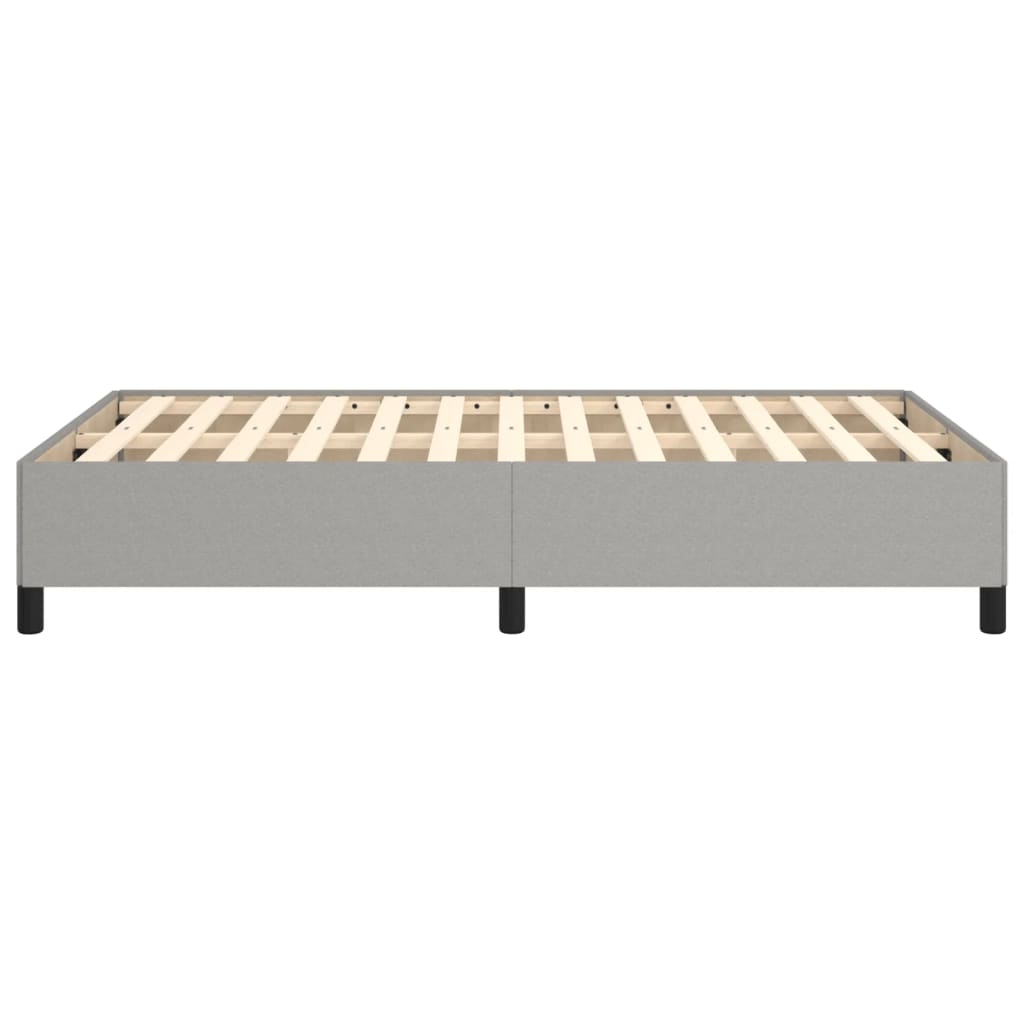 sengeramme uden madras 120x190 cm stof enkeltseng lysegrå
