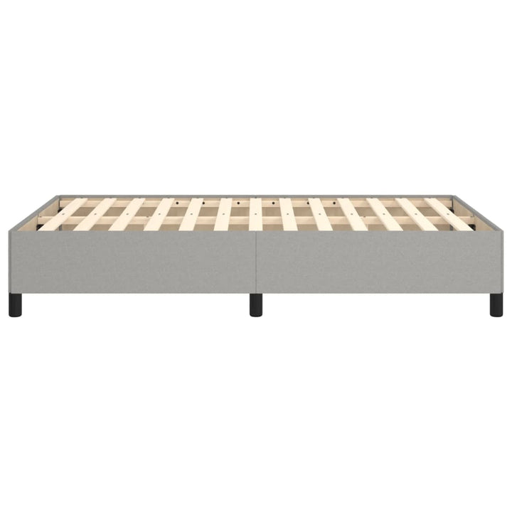 sengeramme uden madras 120x190 cm stof enkeltseng lysegrå