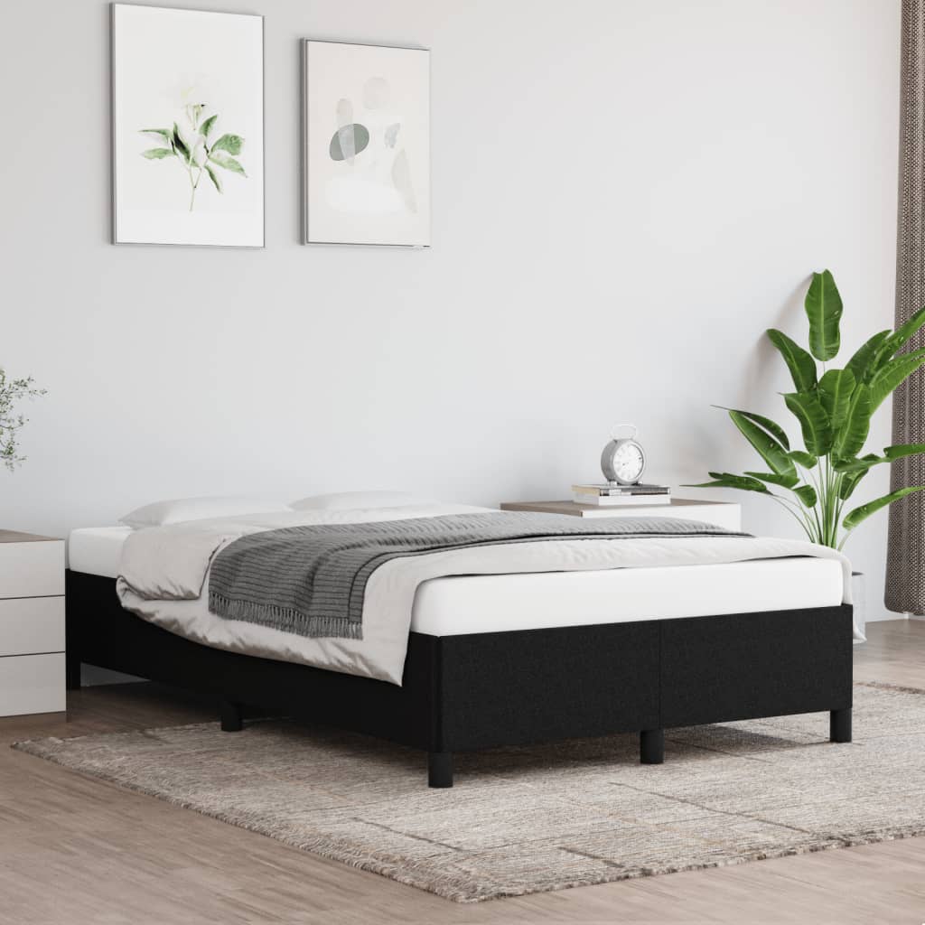 sengeramme uden madras 120x190 cm stof sort