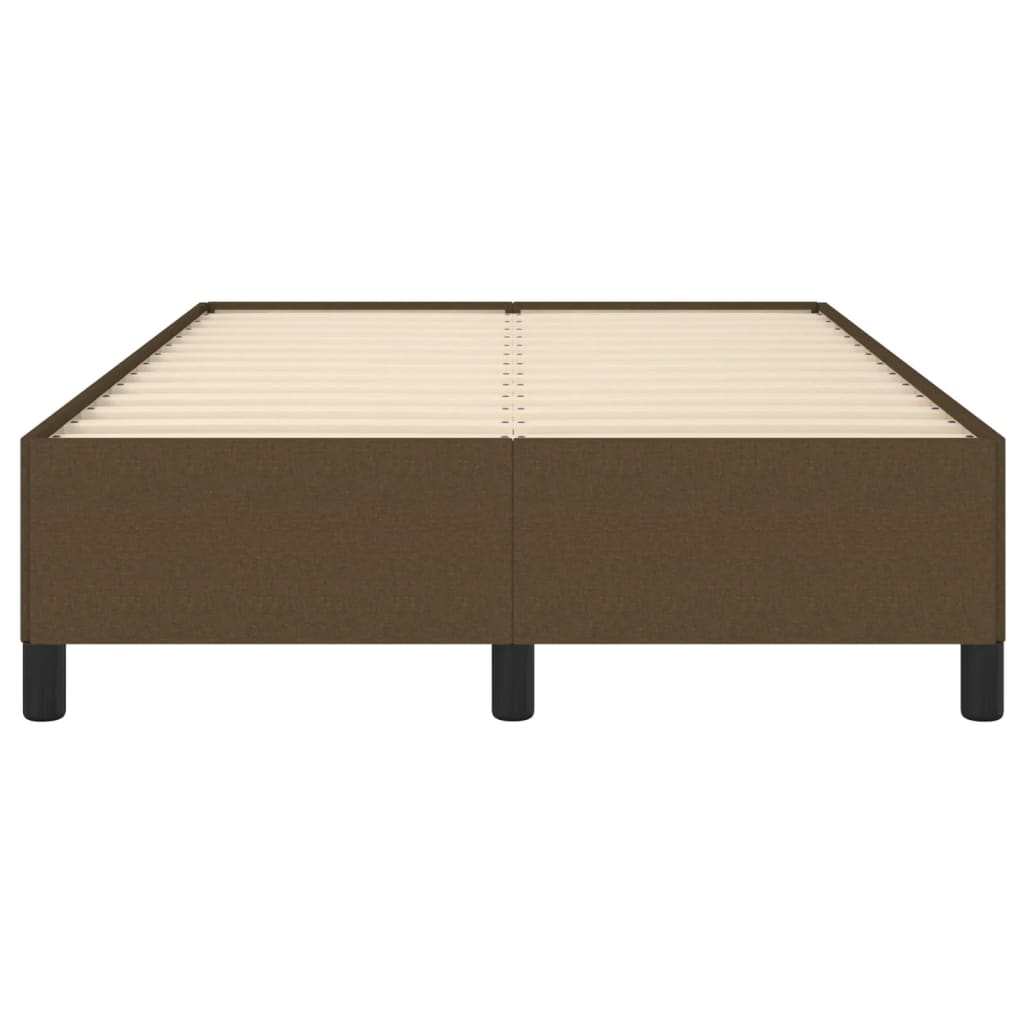 sengeramme uden madras 120x190 cm stof mørkebrun