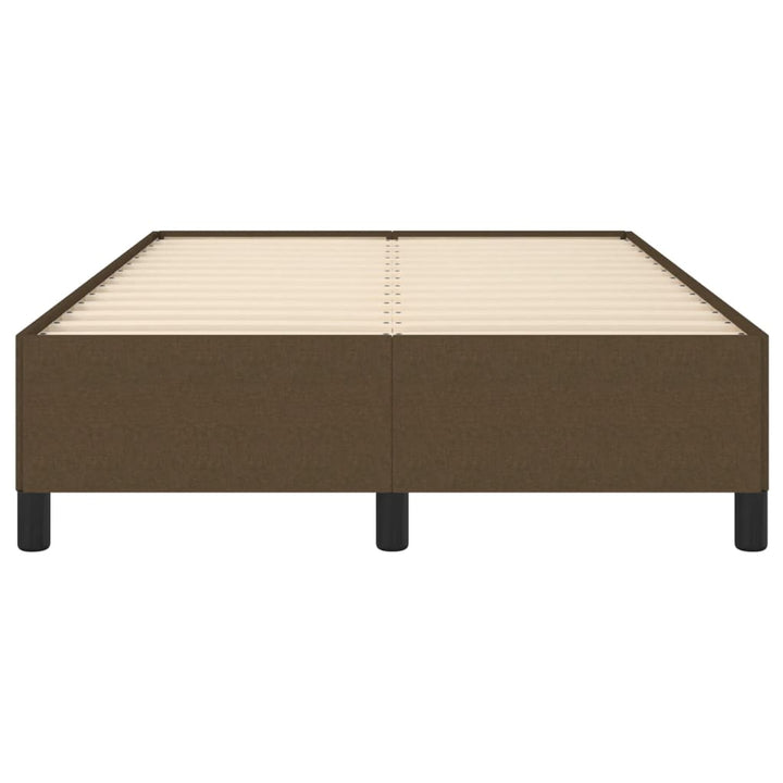 sengeramme uden madras 120x190 cm stof mørkebrun