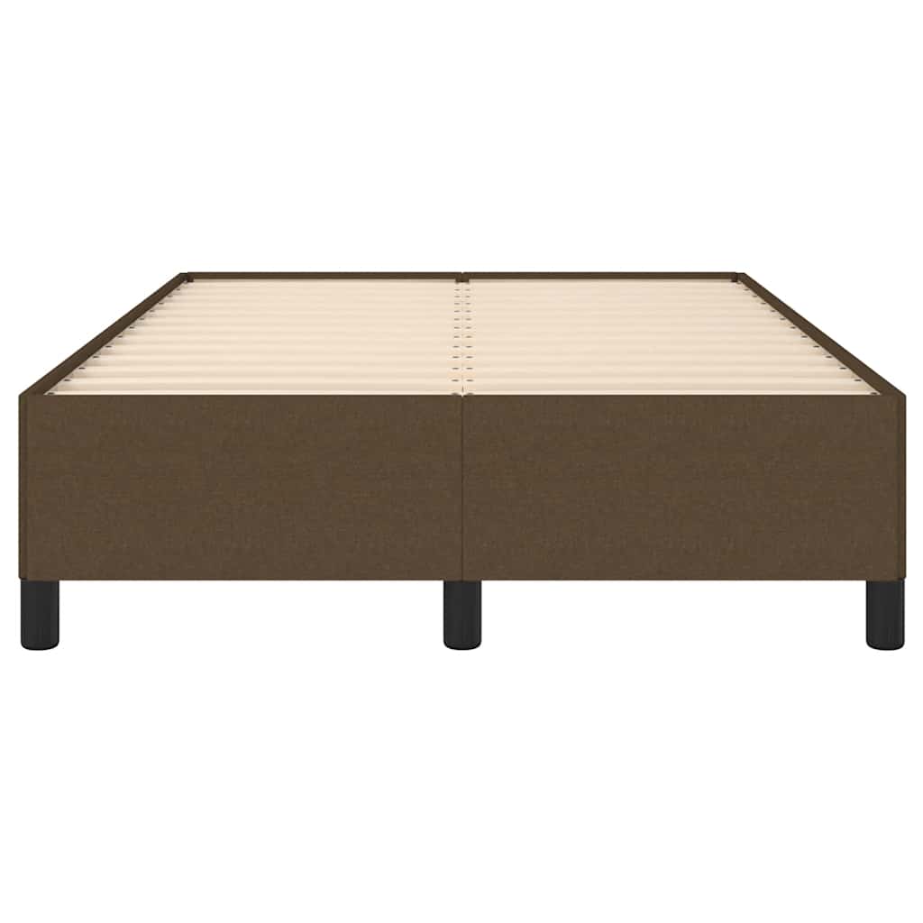 sengeramme uden madras 120x190 cm stof mørkebrun