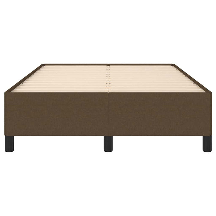 sengeramme uden madras 120x190 cm stof mørkebrun