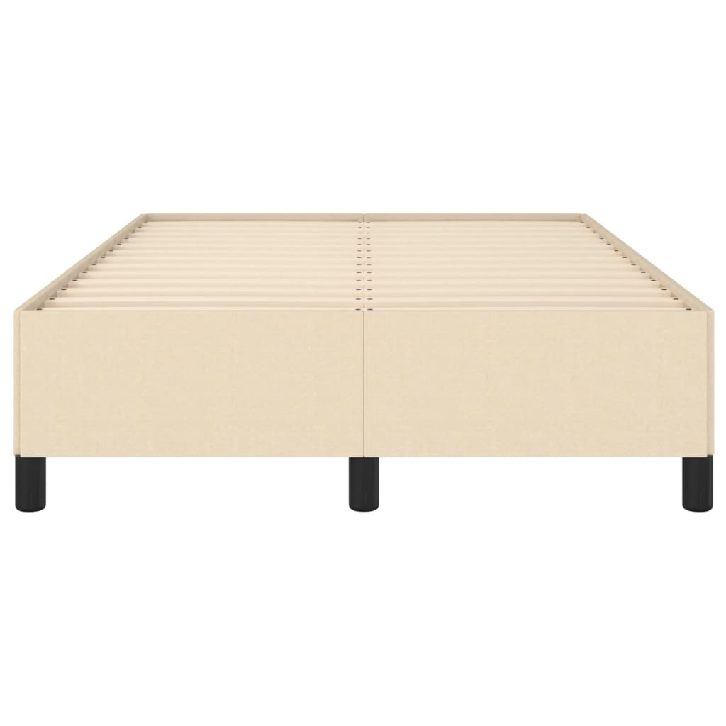 sengeramme uden madras 120x190 cm stof cremefarvet