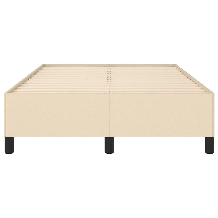 sengeramme uden madras 120x190 cm stof cremefarvet