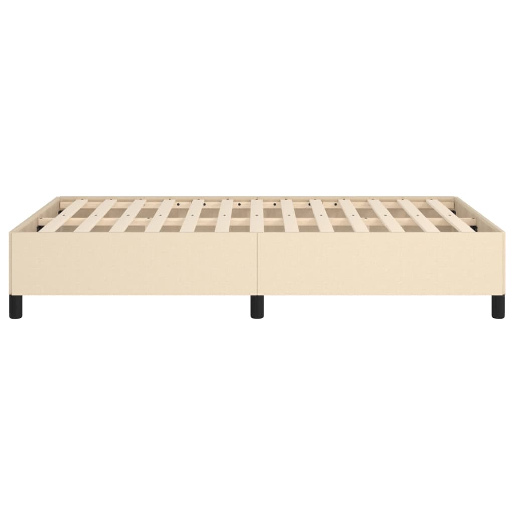 sengeramme uden madras 120x190 cm stof cremefarvet