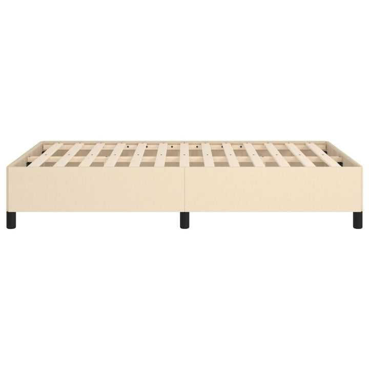 sengeramme uden madras 120x190 cm stof cremefarvet