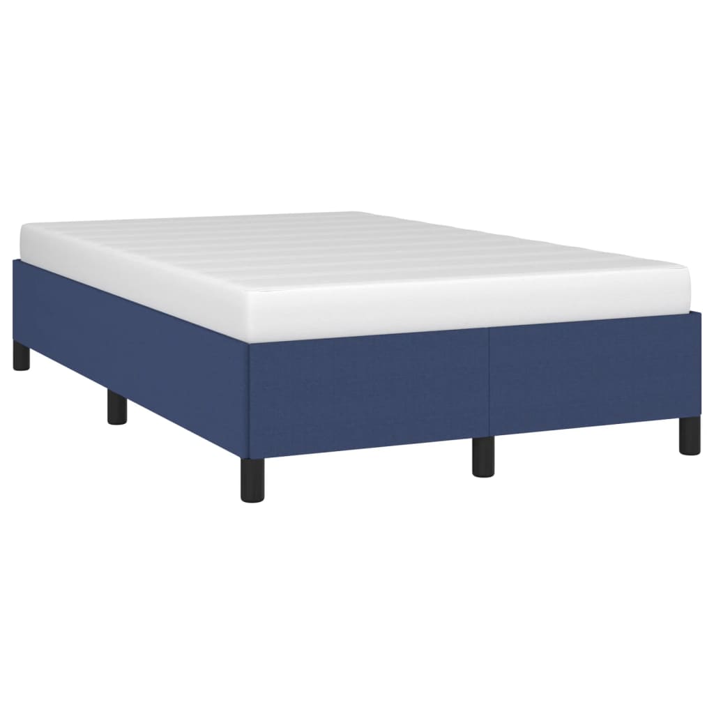sengeramme uden madras 120x190 cm stof blå