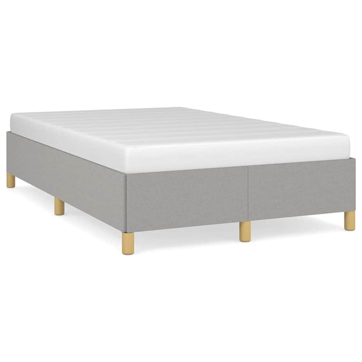 sengeramme uden madras 120x190 cm stof enkeltseng lysegrå