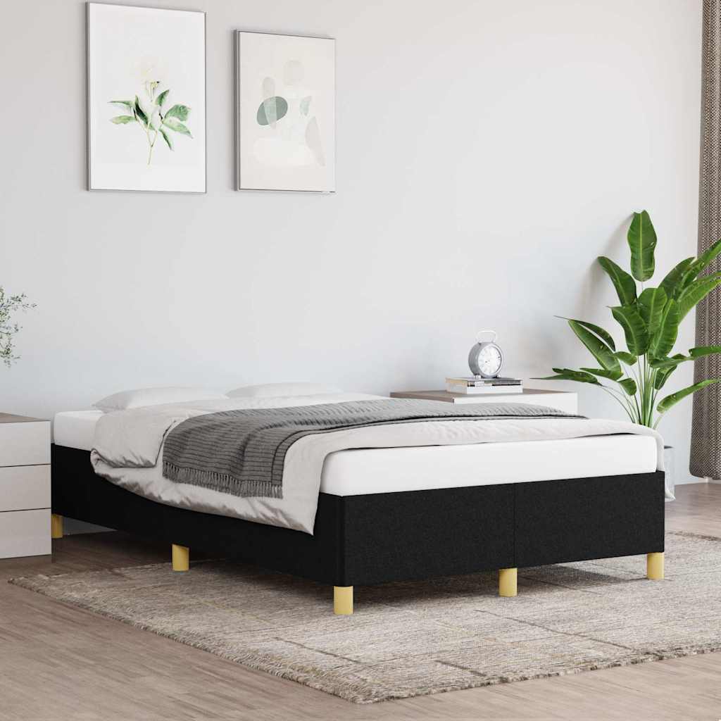 sengeramme uden madras 120x190 cm stof sort