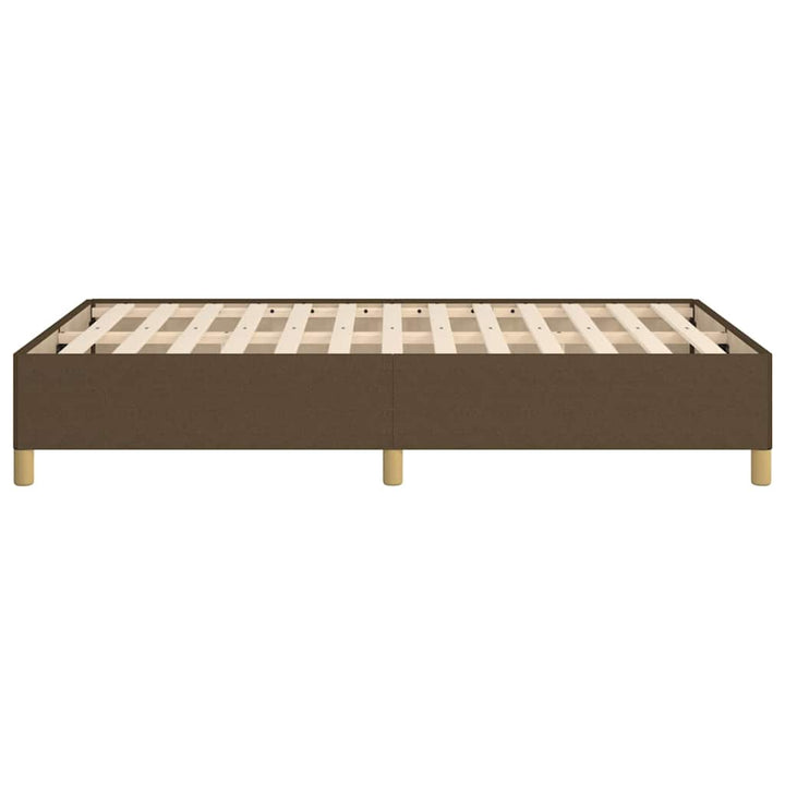 sengeramme uden madras 120x190 cm stof mørkebrun