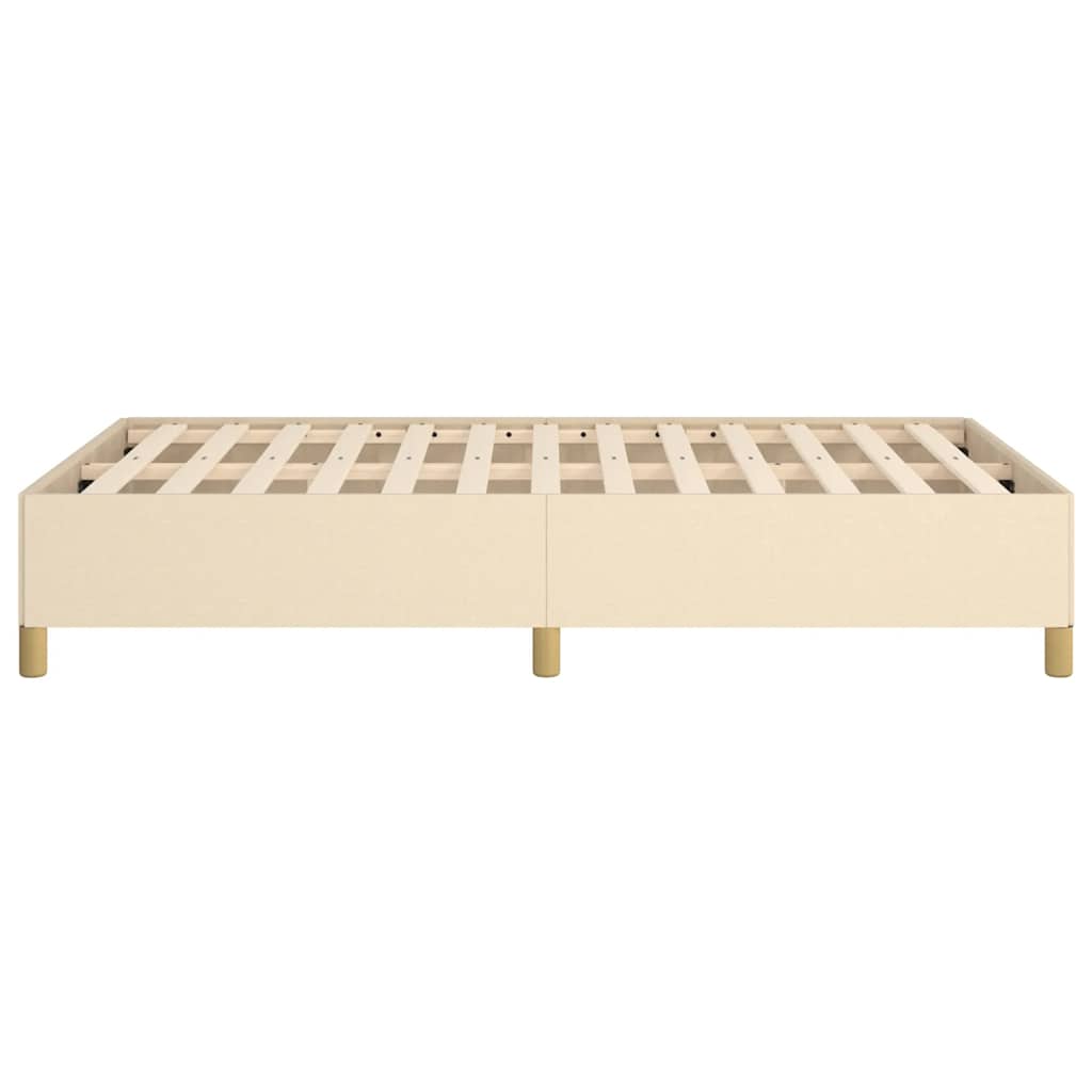 sengeramme uden madras 120x190 cm stof cremefarvet