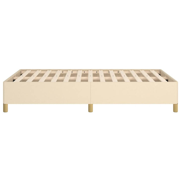 sengeramme uden madras 120x190 cm stof cremefarvet