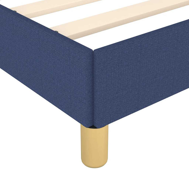sengeramme uden madras 120x190 cm stof blå
