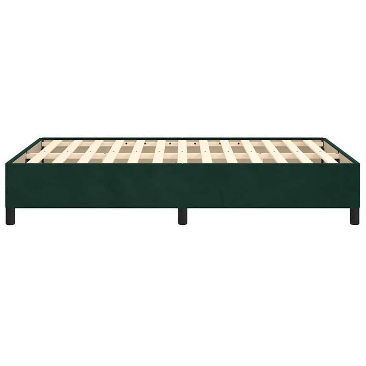 sengeramme uden madras 120x190 cm fløjl mørkegrøn