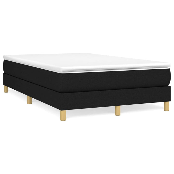kontinentalseng med madras 120x190 cm stof sort