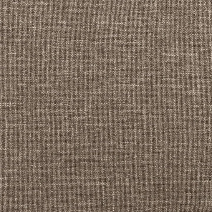 kontinentalseng med madras 120x190 cm stof gråbrun