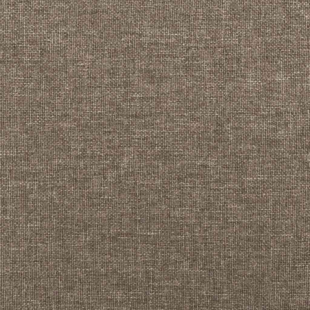 kontinentalseng med madras 120x190 cm stof gråbrun
