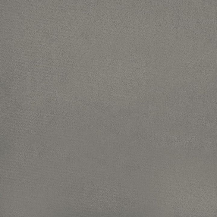 kontinentalseng med madras 120x190 cm velour lysegrå