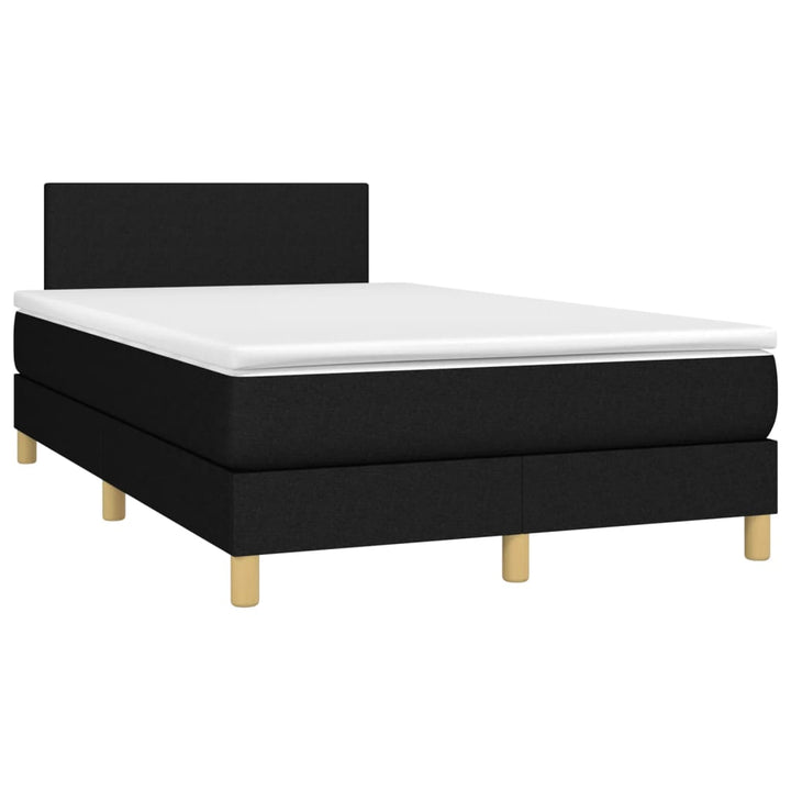 kontinentalseng med madras 120x190 cm stof sort