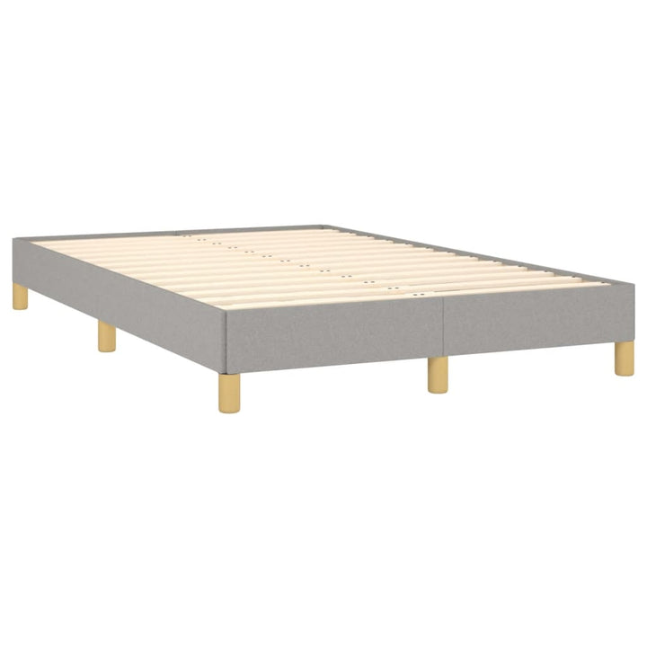 kontinentalseng med madras 120x190 cm stof lysegrå