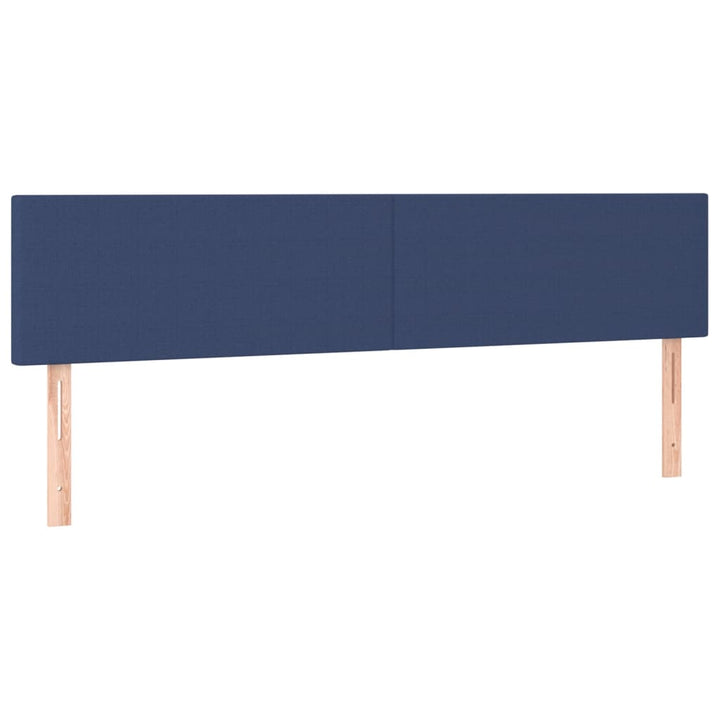 kontinentalseng med madras 120x190 cm stof blå