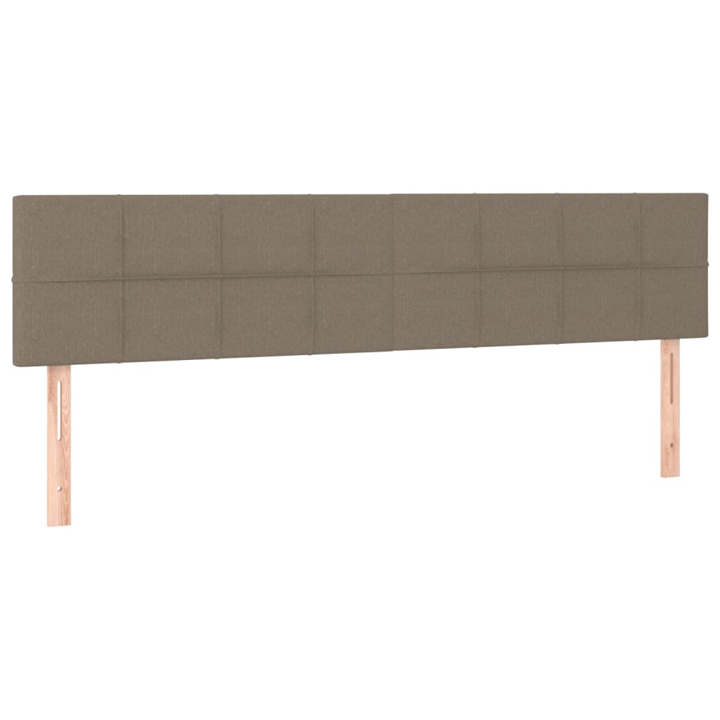 kontinentalseng med madras 120x190 cm stof gråbrun