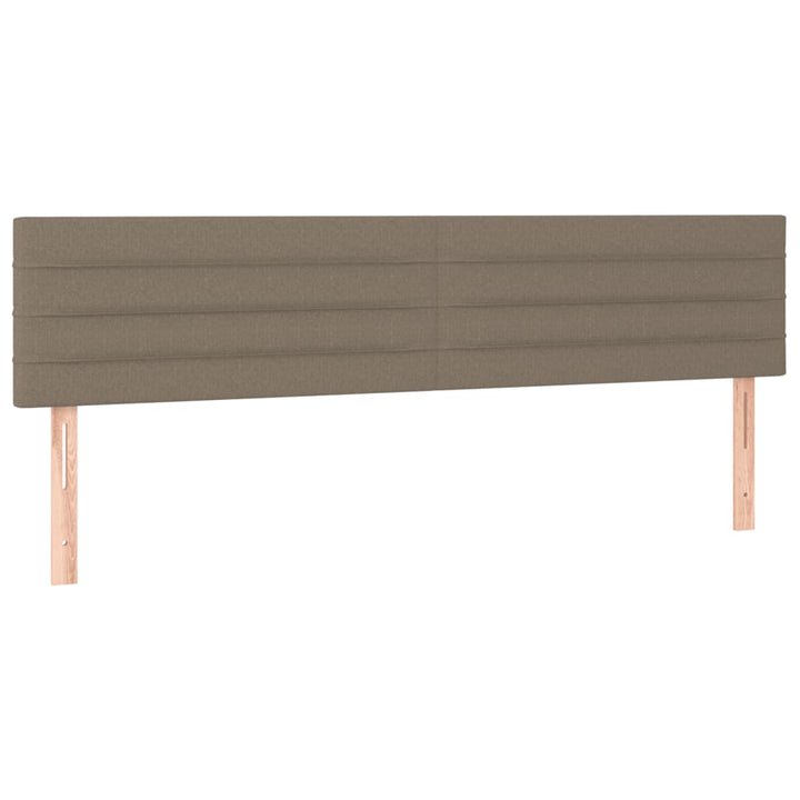 kontinentalseng med madras 120x190 cm stof gråbrun
