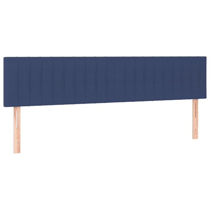 kontinentalseng med madras 120x190 cm stof blå