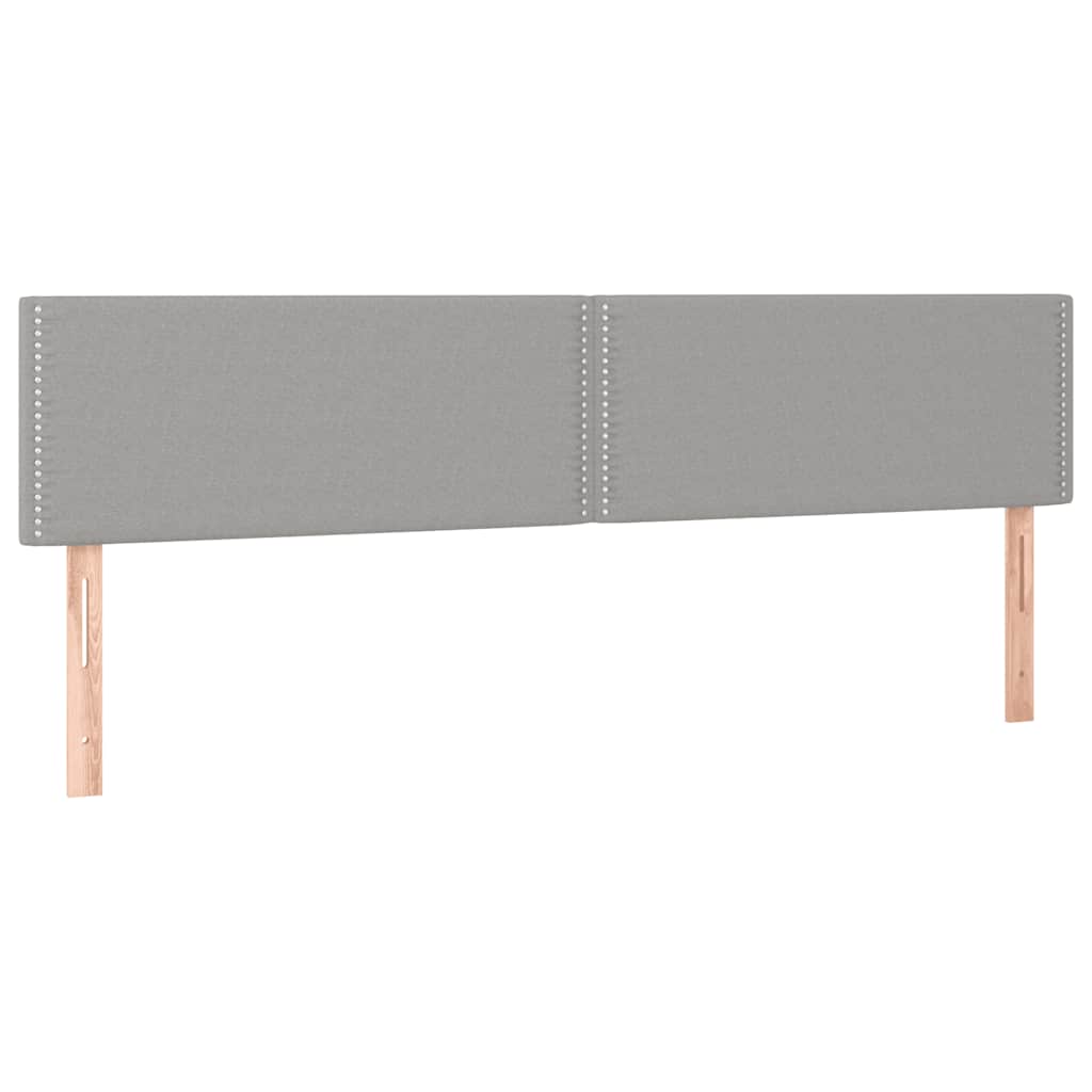 kontinentalseng med madras 120x190 cm stof lysegrå